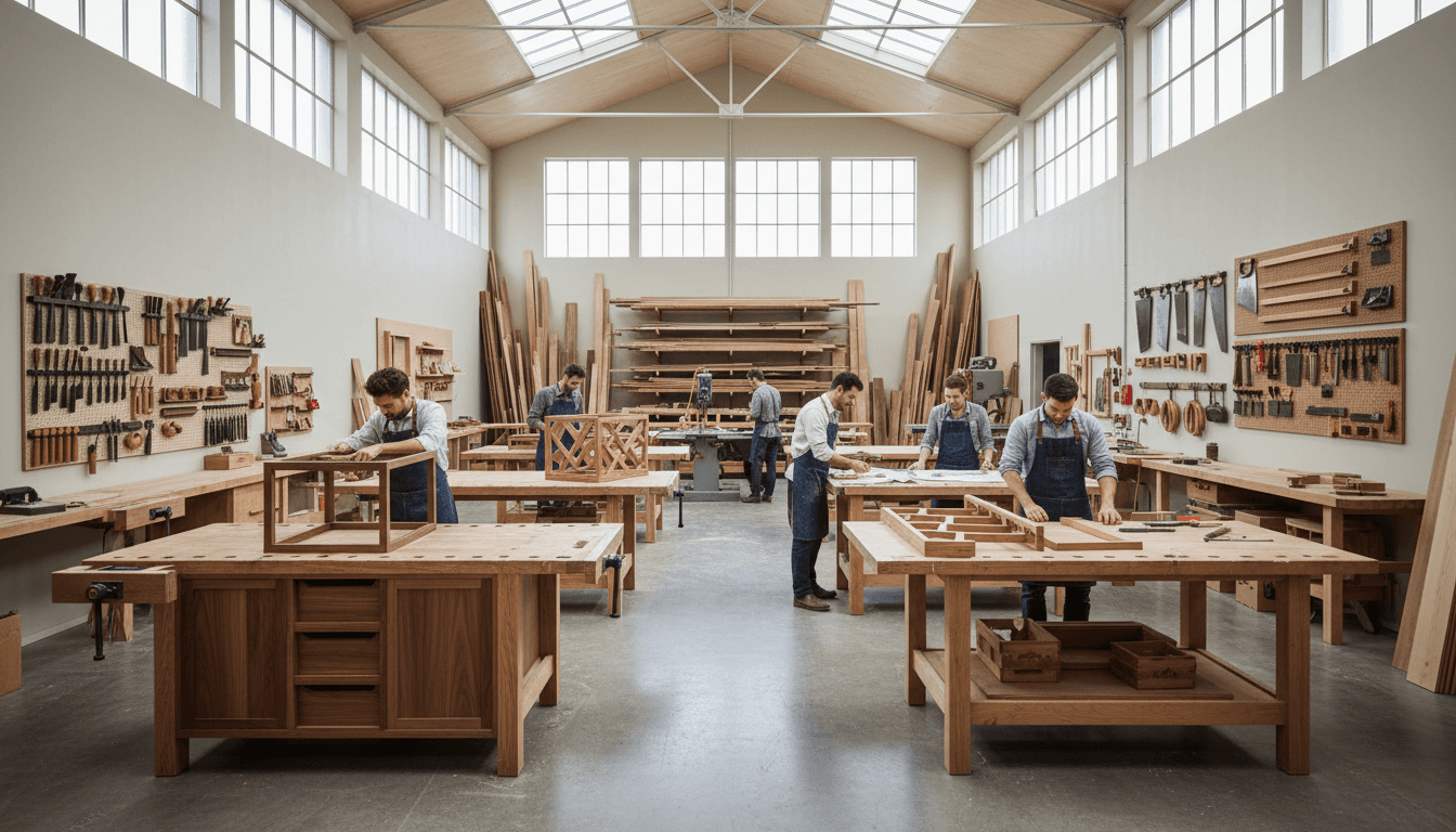 JT Shopfitting Lab workshop showcasing equipment and workspace