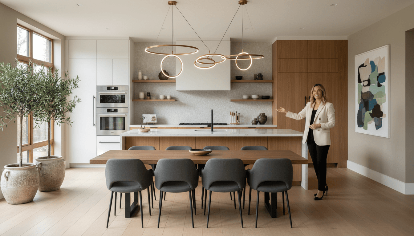 Completed custom designer kitchen installation by JT Shopfitting Lab